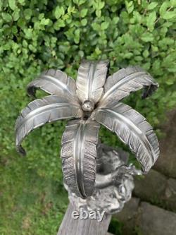 Antique 1870s Victorian Centrepiece Britannia Silver Arab Horse & Palm Tree L&W