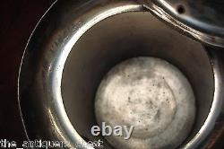 Antique 1880's J. A. Babcock & Co Silver Plated coffee pot Acorn Lid 12 ORIGINAL