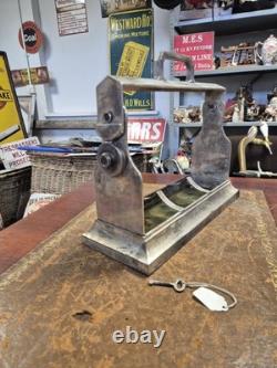 Antique 1900c Original Edwardian Silver Plated Lockable Tantalus &key34x30x14cm