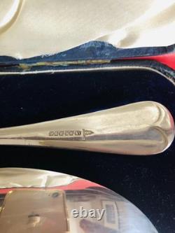 Antique 1933 Walker & Hall SP Three-Piece Dessert Serving Set/Original Box