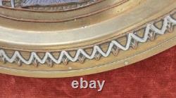 Antique 19thC Cairoware Mamluk Revival Charger 12 Silver & Copper Inlay