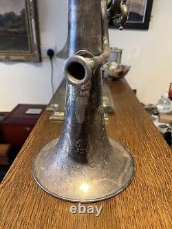 Antique 19th Century Silver Plate Tuba Non Working