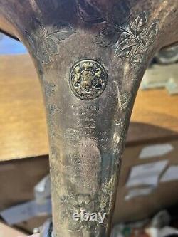 Antique 19th Century Silver Plate Tuba Non Working