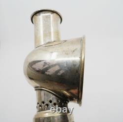Antique 19th Century Student Silver Plate Desk Lamp Candlestick Home Decor