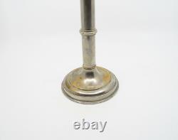 Antique 19th Century Student Silver Plate Desk Lamp Candlestick Home Decor