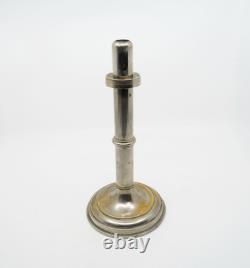 Antique 19th Century Student Silver Plate Desk Lamp Candlestick Home Decor