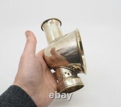 Antique 19th Century Student Silver Plate Desk Lamp Candlestick Home Decor