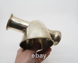 Antique 19th Century Student Silver Plate Desk Lamp Candlestick Home Decor