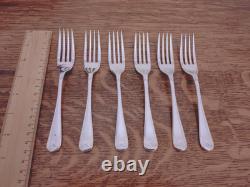 Antique ART DECO 50 Piece Silver Plate Faux Bone CUTLERY SET Viners Sheffield