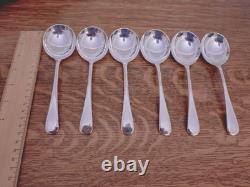 Antique ART DECO 50 Piece Silver Plate Faux Bone CUTLERY SET Viners Sheffield