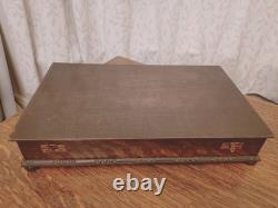 Antique ART DECO 50 Piece Silver Plate Faux Bone CUTLERY SET Viners Sheffield