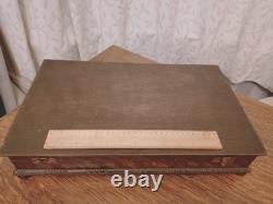 Antique ART DECO 50 Piece Silver Plate Faux Bone CUTLERY SET Viners Sheffield