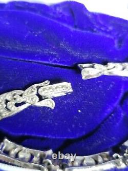 Antique Art Deco Marcasite Book Chain Bracelet