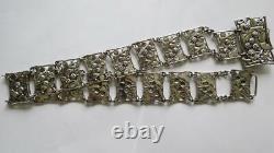 Antique Art Nouveau EPNS Silver Plated Wild Dewberry Foliate Nurses Belt 26