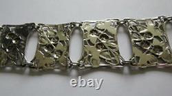 Antique Art Nouveau EPNS Silver Plated Wild Dewberry Foliate Nurses Belt 26