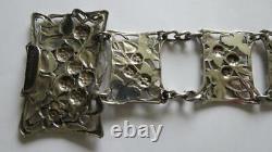 Antique Art Nouveau EPNS Silver Plated Wild Dewberry Foliate Nurses Belt 26