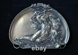 Antique Art Nouveau (Jugendstil) WMF Silver Plated Tray/Wall Plaque