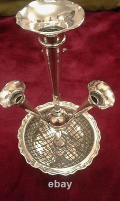 Antique Art Nouveau Silver Plate Center Piece Made By M. H And Co. C. 1910