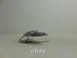 Antique Art Nouveau Silver Plate Chatelaine Clip