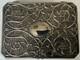 Antique Art Nouveau Silver Plated Jewellery Box -Mirror & Fitted Velvet Interior