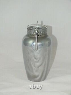 Antique Art Nouveau WMF German Silver Plated Vase glass insert Matching pair