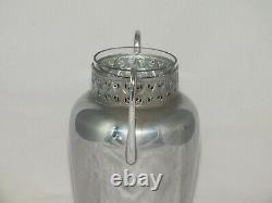 Antique Art Nouveau WMF German Silver Plated Vase glass insert Matching pair