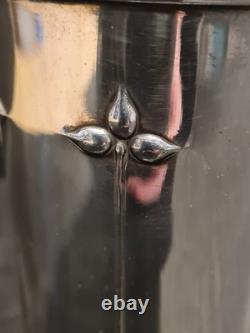 Antique Arts And Crafts Silver Plated Beakers Pair Charlie's Special Prize 7