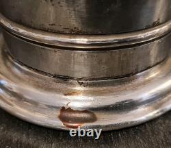 Antique Arts And Crafts Silver Plated Beakers Pair Charlie's Special Prize 7