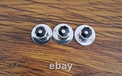 Antique Austin Reed Sterling Silver Rhodium Plated Shirt Studs in Original Box