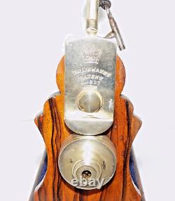 Antique Betjemann's Coromandel Miniature 2 Bottle Tantalus 19th C