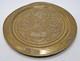 Antique Brass Round Decorative Silver Copper Inlay Plate Original Old Engraved