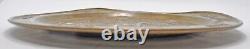 Antique Brass Round Decorative Silver Copper Inlay Plate Original Old Engraved