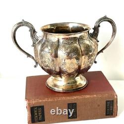 Antique C 1857 Elkington & Co Silver Plated Sugar Bowl Pattern 5888