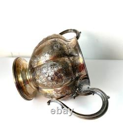 Antique C 1857 Elkington & Co Silver Plated Sugar Bowl Pattern 5888