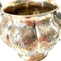 Antique C 1857 Elkington & Co Silver Plated Sugar Bowl Pattern 5888