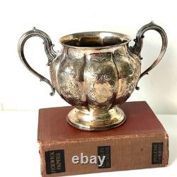 Antique C 1857 Elkington & Co Silver Plated Sugar Bowl Pattern 5888