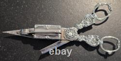 Antique Candle Snuffer With Wick Cutter, Ornate, Silver Plated