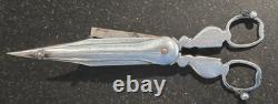 Antique Candle Snuffer With Wick Cutter, Ornate, Silver Plated