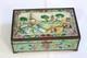 Antique Chinese Enamel Silver Plate Brass Box Jewelry Cigarette Keepsake