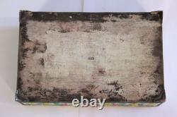 Antique Chinese Enamel Silver Plate Brass Box Jewelry Cigarette Keepsake
