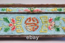 Antique Chinese Enamel Silver Plate Brass Box Jewelry Cigarette Keepsake