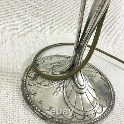 Antique Christofle Silver Plated Table Lamp Original French Art Nouveau Gallia