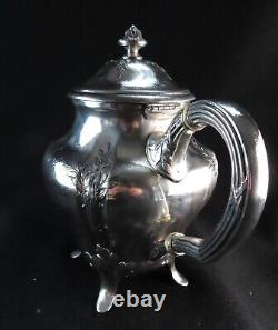 Antique Christofle Silver Plated Teapot Gallia Tea Original French Art Nouveau