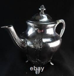 Antique Christofle Silver Plated Teapot Gallia Tea Original French Art Nouveau