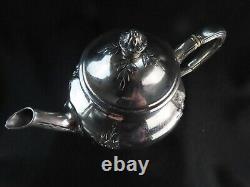 Antique Christofle Silver Plated Teapot Gallia Tea Original French Art Nouveau