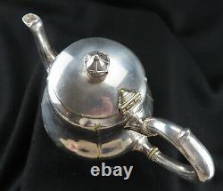 Antique Christofle Teapot Original French Art Nouveau Silver Plated Tea Pot