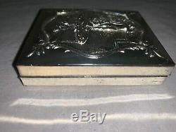 Antique DAGUERREOTYPE The Garden Fountain Silver Plate Children Pictures RARE