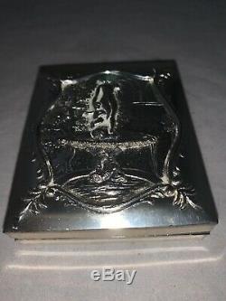 Antique DAGUERREOTYPE The Garden Fountain Silver Plate Children Pictures RARE