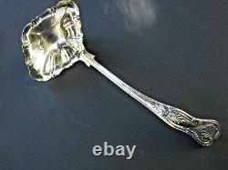 Antique EPNS A1 Silver Belvin Plate Large 12'' Soup Punch Ladle w Kings Pattern