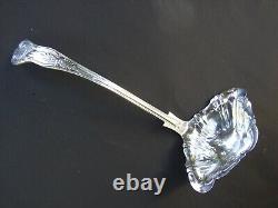 Antique EPNS A1 Silver Belvin Plate Large 12'' Soup Punch Ladle w Kings Pattern